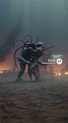 Tendril Raptor overpowers the Alien Challenger #scifi #monster #shorts