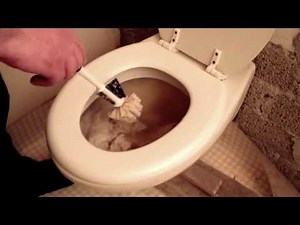 Toilettenverstopfung beheben, Toilette Klo verstopft