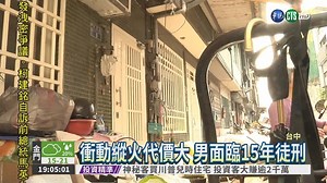 被霸凌恨20年 男放火燒同學家 - 華視新聞網