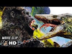 Skullcrawler Fight Scene | KONG SKULL ISLAND (2017) Brie Larson, Movie CLIP HD