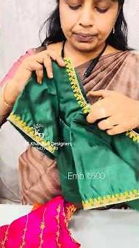 All simple embroidery blouse designs