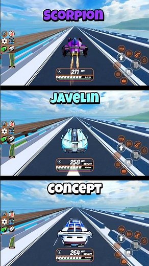 Scorpion VS Javelin VS Concept 2026 Acceleration Speed Test in Roblox Jailbreak