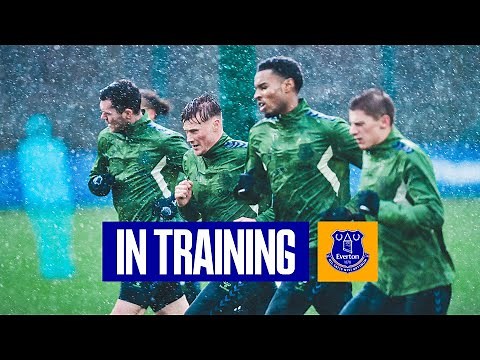 TRAINING IN THE RAIN AT FINCH FARM! | EVERTON PREPARE FOR MAN CITY