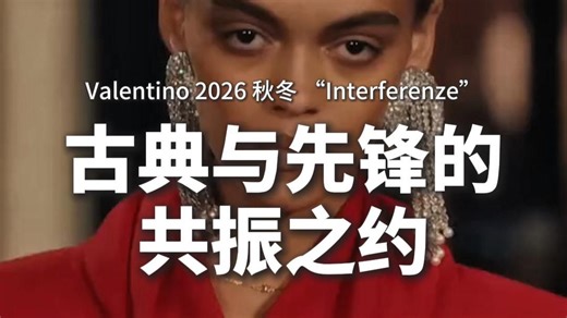 Valentino 2026 秋冬 “Interferenze”古典与先锋的共振之约