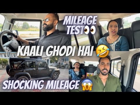2026 Thar Roxx Diesel 🔥 Manual Highway Mileage Test
