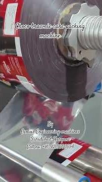 Choco Brownie cake packing machine#flowwrappingmachine