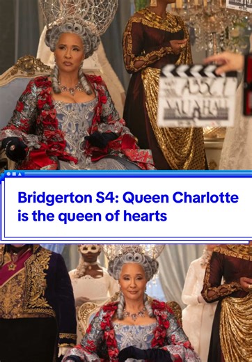 Queen Charlotte as the Queen of Hearts in Bridgerton S4