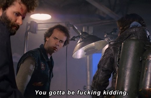 When you watch The Thing as many times as I have you watch this scene knowing Palmer is already a Thing, revealing the high level strategic thinking required to hide, bring attention to another Thing to distract from the fact you are also a Thing