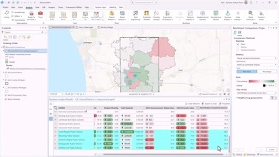 Create a benchmark comparison in Business Analyst Pro