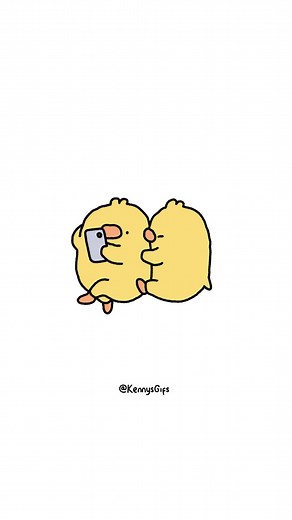 Cuddles with birb 🐤 #cuteart #creator #artist #animation