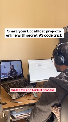 Thoughts of Vishwam on Instagram: "This VS Code feature is so powerful — but 90% of developers don’t know about it 🤯 It’s called “Forward Port”, and it lets you expose your localhost project to the internet in just a few clicks. Perfect for sharing your work-in-progress with clients, teammates, or testing on real devices, without any complex setup or third-party tools. 🛠 Just start your dev server, right-click the running port in the terminal, and click “Forward Port” — that’s it! Like share a