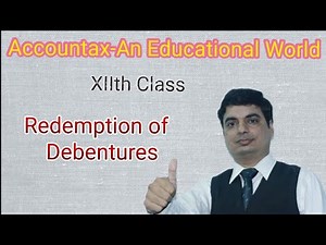 12th Class Redemption Of Debentures Part :- 1 (HINDI)