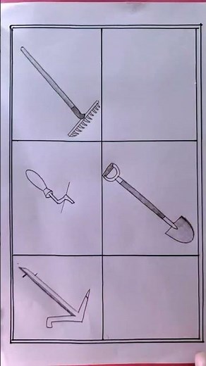 how to draw agricultural tool #easydrawing #shortsvideo #howtodraw #shortsvideo