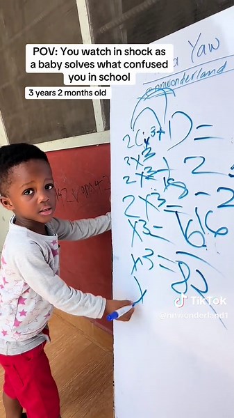 3-Year-Old Nana Yaw Solves Complex Equations