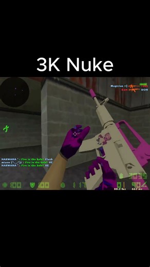Nuke 3K M4A1 5v5 Match Highlights #cs16 #counterstrike #gaming #cs2