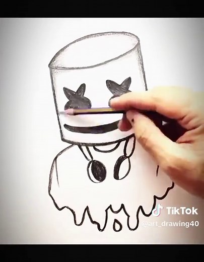 Easy Step-by-Step Marshmallow Drawing Tutorial