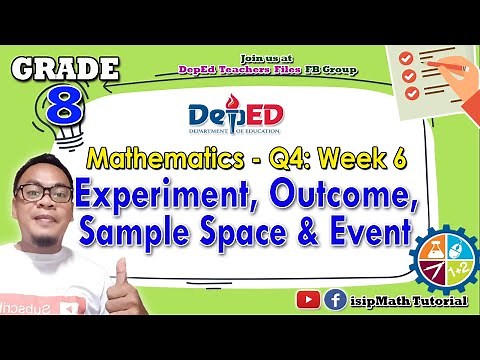 EXPERIMENT, OUTCOME, SAMPLE SPACE, SAMPLE POINT And EVENT (Math 8 - Quarter 4: Module 6)