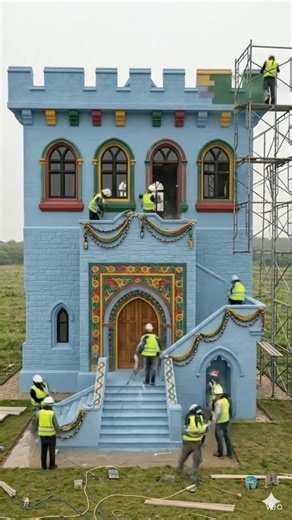 From Plain to Palace! Stunning Colorful Castle Transformation 🏰✨