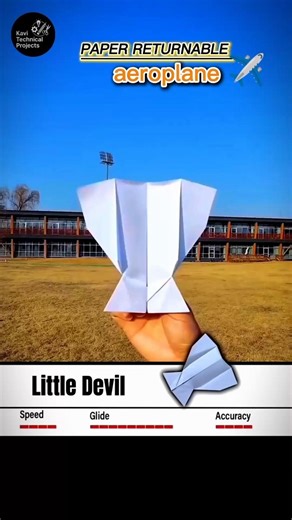 Returnable Paper Aeroplane 🔁 | Amazing Boomerang Paper Plane That Comes Back!#shorts #papercraft
