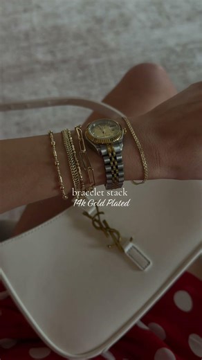 Viral Stackable Bracelets 14K Gold plated! So good