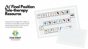 Articulation Practice Online Activity /t/ Final Position of Words