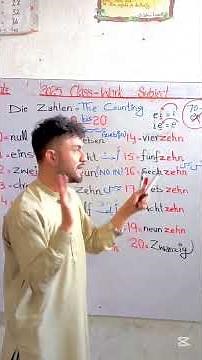Learn German numbers 0–20 (Die Zahlen 0–20) 🇩🇪Perfect for A1 beginners, school students #language