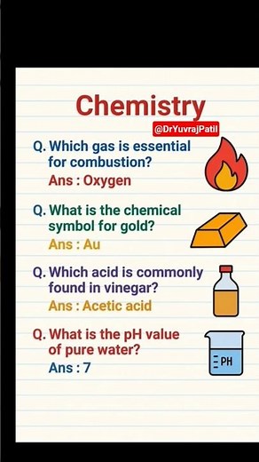 🔥 Chemistry Questions and answers❓You should Know this🤫 #chemistry