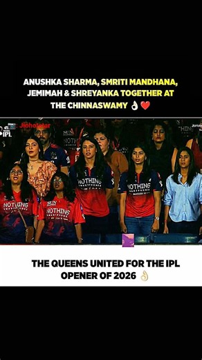 The Queens in Chinnaswamy ❤️👑 #cricket #ipl #rcb