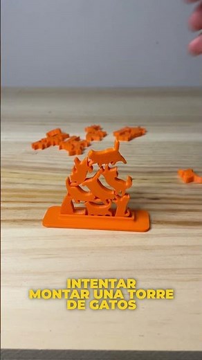 Imprimimos en 3D un juego de apilar gatos 🐈‍⬛ #3d #3dprinting #3dprint #printing
