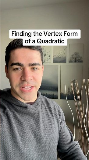 How to convert a quadratic from standard form to vertex form in algebra