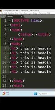 Sublime Text 3: How to make Multiple Cursors? 💻 | HTML Coding Trick | #Shorts #NitinSir
