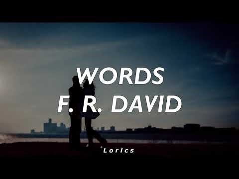 Words - F. R. David (Letra en español)