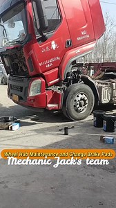 Wheel Hub Maintenance and Change Brake Pads #mechanic #mechanicjack #wheelhub #maintenance | Mechanic Jack's team