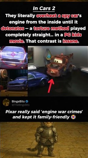 The Darkest Scene Pixar Ever Made | Cars 2