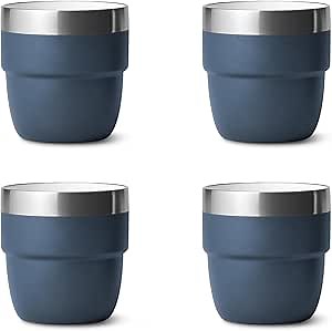 Espresso Coffee Cups 4 oz Stackable Cup Stainless Steel Vacuum Insulated Espresso Cups Set