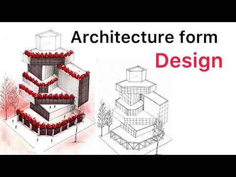 Architecture Building Form Design : Isometric Image❤️