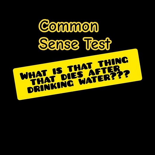 Common Sense Test 1 #shortsfeed #commonsense