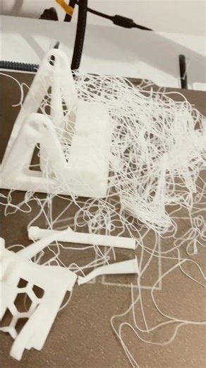 All I got was spaghetti….3D print fail 😳