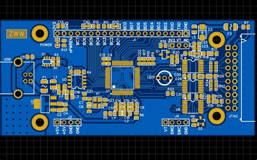 设计一款多功能JTAG调试器之布局布线篇