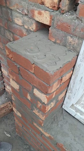 Easy way to add bricks to the wall | Raj Construction
