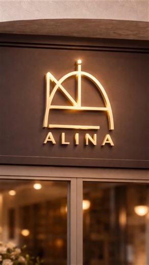 Alina Logo Design✨ Comment for More Logo Videos #logo #namelogo #youtubeshorts #feedshorts
