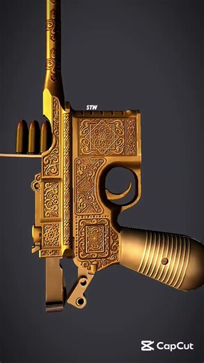 Mauser C96 3D fire working system 😱 #viral #shortsfeed #shorts