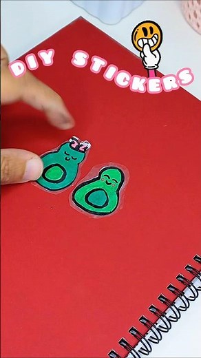 I Made Cute Stickers at Home - DIY Stickers #shorts