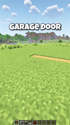 How to Build a Real Working Garage Door in Minecraft Bedrock 🚪