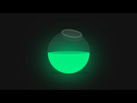 3D Glowing Bottle Animation with HTML, CSS & JavaScript