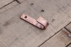 Solid Copper Hand Forged J Hook Coat Hook Rustic Farmhouse Cabin Steampunk - Etsy