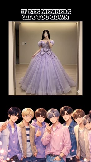 if BTS 💜 Members Gift You a gown according to your name first letter 🥰