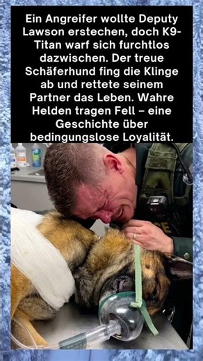 Titan: Der Hund, der die Klinge abfing, um seinen Partner zu retten. #viralshorts