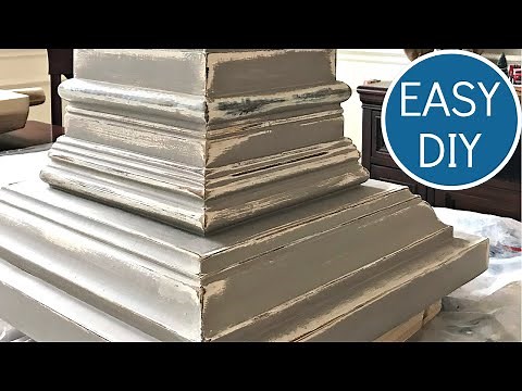 DIY Grey Distressed Chalk Paint Furniture Makeover Steps