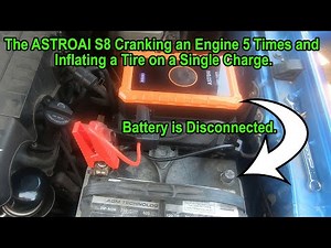 AstroAI S8 Air Jump Starter with Air Compressor 1500A Peak.